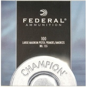 Federal Large Pistol Magnum Primers #155 Box of 1000 (10 Trays of 100)