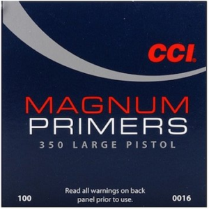 CCI Large Pistol Magnum Primers #350 Box of 1000 (10 Trays of 100)