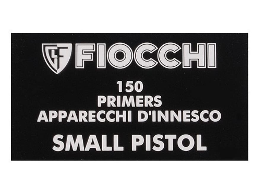 Fiocchi Small Pistol Primers Case of 12000 (8 Boxes of 1500)